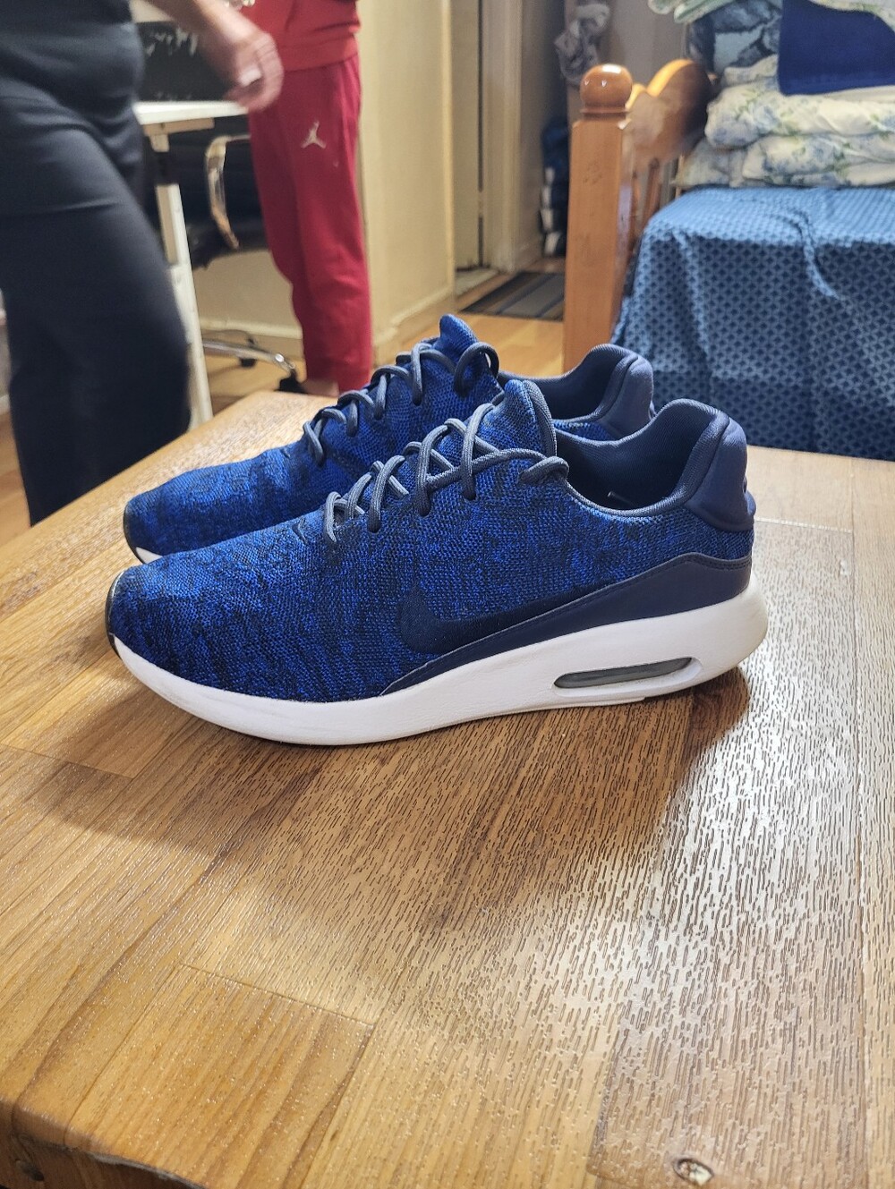 Nike Air Max Modern Flyknit AthleticShoes Blue& Black 876066-402 Men’s Size 8